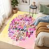 Custom Name Princess Unicorn Living Room Non-Slip Area Rug Soft Carpet for Bedroom Kids Playroom Sofa Office Home Decor Doormat