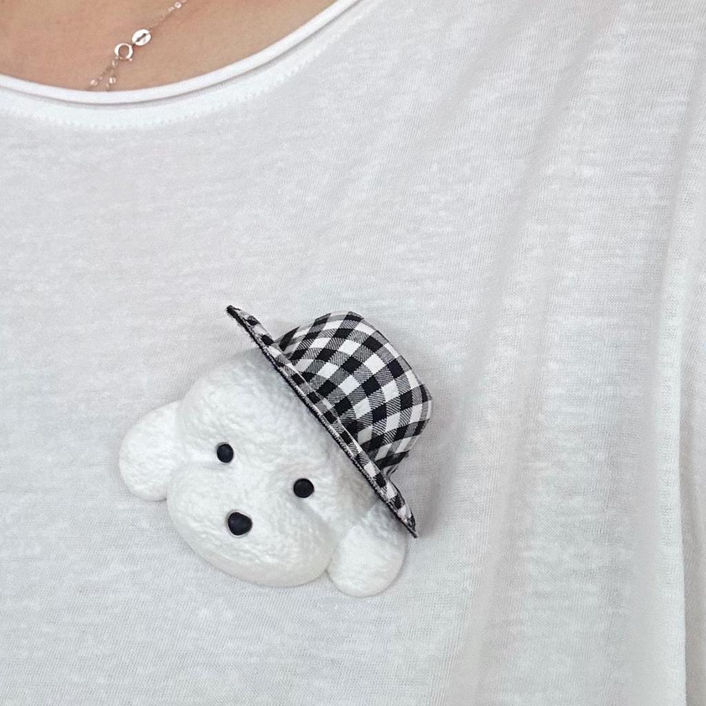 Новая брошь "Джентльменская собака": Шляпа, Бишон, Цветок, Орнаменты для Кроксов и Пряжки для Обуви