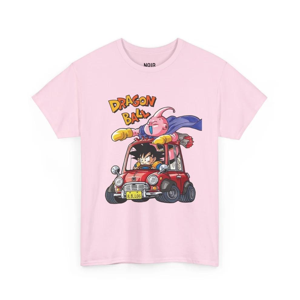Dragon Ball Goku Buu Поездка Чистый Хлопок Футболка Мужская и Женская Аниме Стиль Мода Удобная Повседневная Футболка с Коротким Рукавом