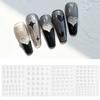 Shiny Heart Stickers Vivid Images DIY Various Shapes Flash Silver Nail Art Sticker