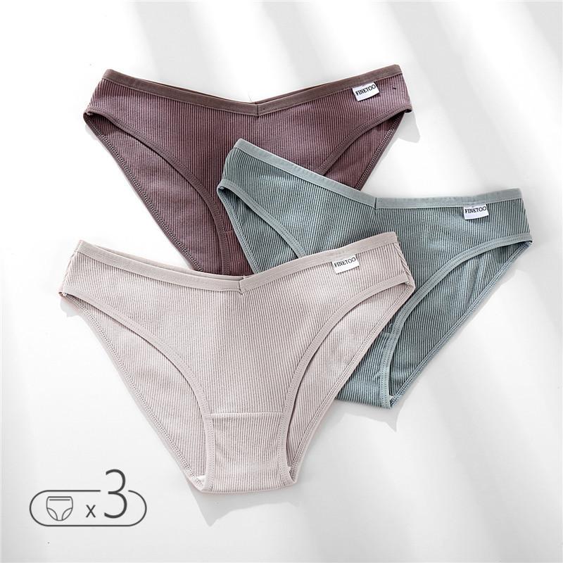 FINETOO M-4XL хлопковые трусики, женское нижнее белье с V-образной талией, трусы больших размеров, женские трусы с низкой посадкой, удобные трусики, нижнее белье