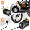 Tyre Inflator Portable Air Compressor DC/AC, Electric Tyre Air Pump with Tyre Pressure Gauge, 150PSI Auto-Stop Air Pump with LED Light for Car
