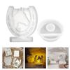 Horse Head Candlestick Mold Silicone Candle Holder Mould Easy To Demold Desktop Decoration Mould Gypsum Home Ornament