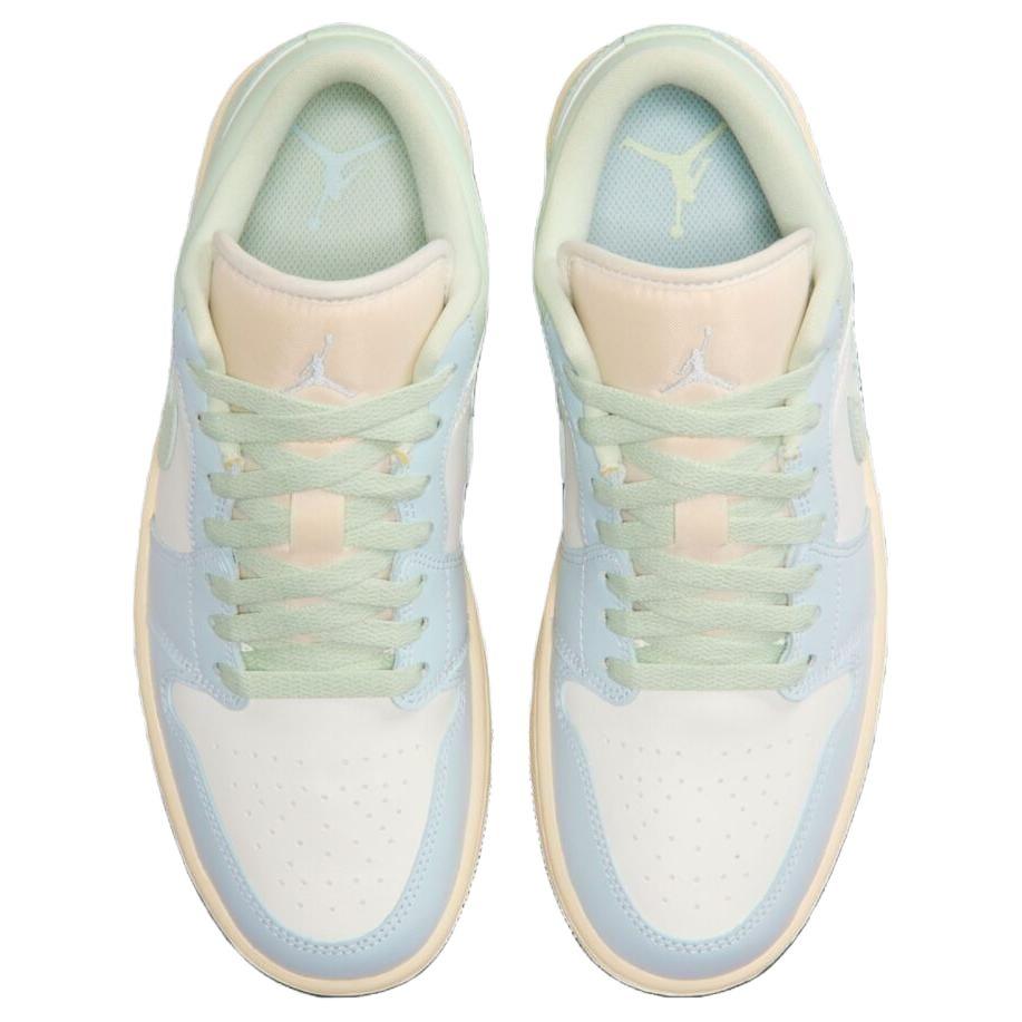 Кроссовки Air Jordan 1 Low Sail Aura Женские Зеленый Муслин Нефритовый-Аура DC0774-108