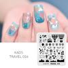 kads Chinese Stamping Nail Stamp Plate Tree Peony Butterfly Design Nail Art Printing Gel Polish 7*8cm Image Templates Plate