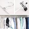 ROROPOCO Trouser Hangers with Skirt Clips, Non-Slip, Suitable for Slacks, Skirts, Denim, Long Skirts, Bottoms, Scarves, Slim Fit, Durable, Space-Savin