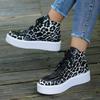 Women Sneakers Leopard Platform Ankle Designer Sneakers Casual Running Sport Shoes Autumn Walking Comfortable Shoes for Women