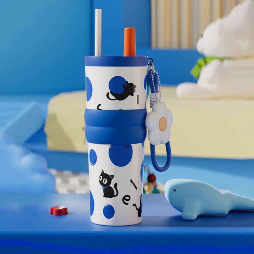 710ML Insulated Cup Ceramic Coated Thermal Water Bottle Practical Vacuum Mug Sports