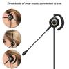 Call Center Headset H1000 RJ9 Crystal Head Earhook Cordless Phone Headset Noise Cancelling Rear-Mount Headphones with Mic for Phone Calls (No Adapter)