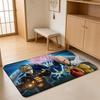 ANIME O-One Punch Man Floor Mat Absorbent Floor Mat Non-Slip Entrance Rug for Bathrooms Restrooms and Toilets
