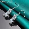 925 Sterling Silver Fox Zircon Earrings For Women Charm Jewelry