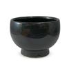 Matcha Pearl Suitable for Outdoor Tea Ceremony Japanese Powdered Green Tea Size J-kitchens Hasami-yaki Bowl, Kiln-Tempered Black, (Approx. 350cc),