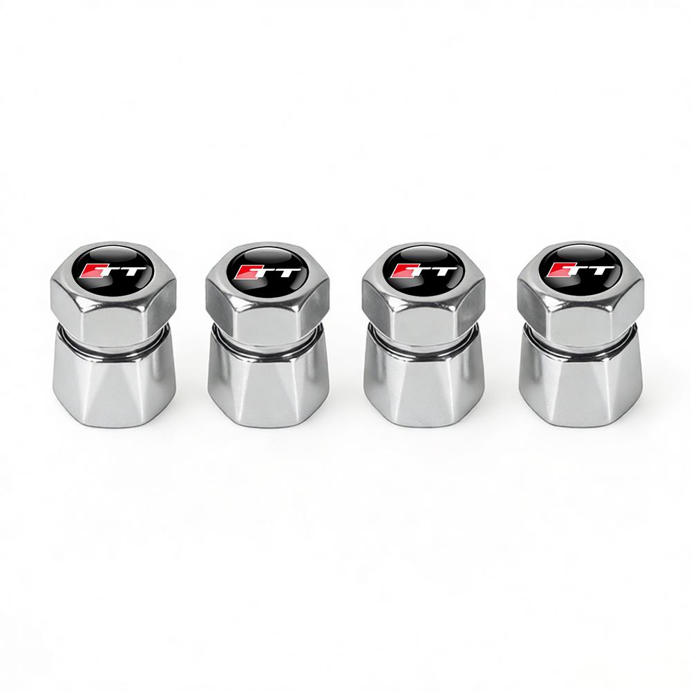 New 4Pcs Aluminum Car Tire Valve Caps Diamond Tyre Valve Airtight Cover Waterproof Dust For T A1 A2 A3 A4 A5 Sline TT Motorcycles