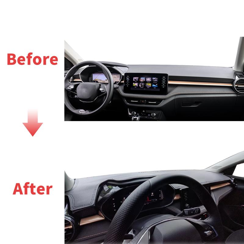 Fit for Skoda Fabia 2024 2025 2026 Dashmat Dashboard Cover Pad Protective Carpet DashMat Sunshade Car Accessories