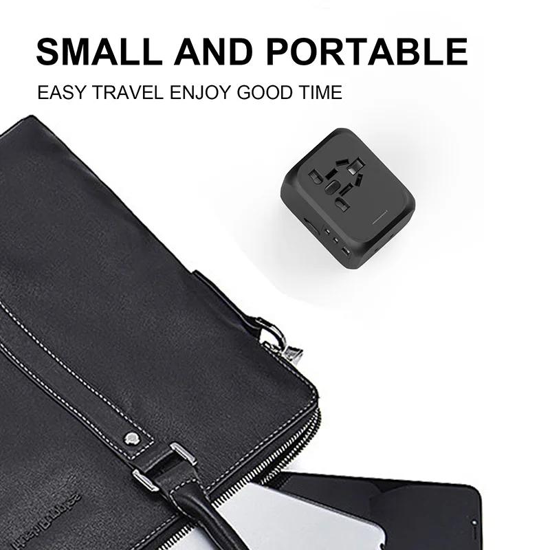 Universal Travel Adapter Power Plug Converter EU US UK AU All in One International Charger Wall Charger for Smartphone Laptop