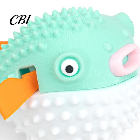 Stress Relief Dolphin Toy 3D Printed Articulated Spiny Figurine, Poseable Marine Animal Model, Macaron Color Multi-joint Figurine Fidget Toy,