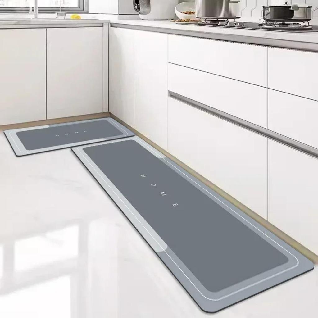 Коврик из диатомита HOMZY Кухонный коврик Нескользящий Кухонный длинный ковер Супервпитывающие коврики для пола Входной коврик Ковры для гостиной