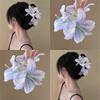 Seaside Vacation Wind Three Lilies Flower Hairpin Sweet Back Head Hair Clip Small Fresh Hair Accessories