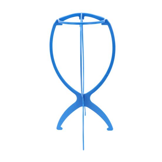 Collapsible Plastic Wig Stand Easy Assembly Portable Travel Folding Wig Head Multi-purpose Hat Display Rack Wig Styling Dryer Holder Wig Accessories