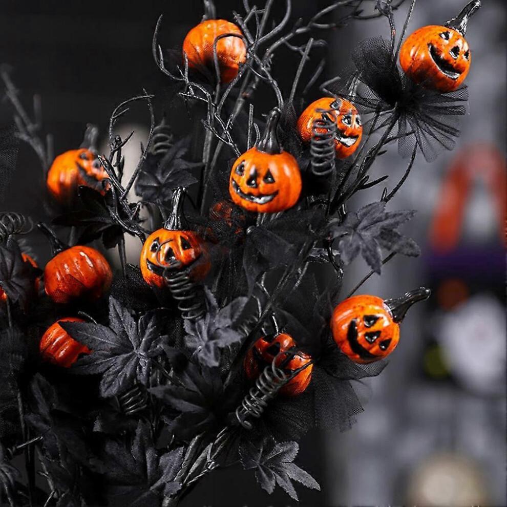 Halloween Black Horror Pumpkin Cuttings Bouquet Festive Atmosphere Decorations