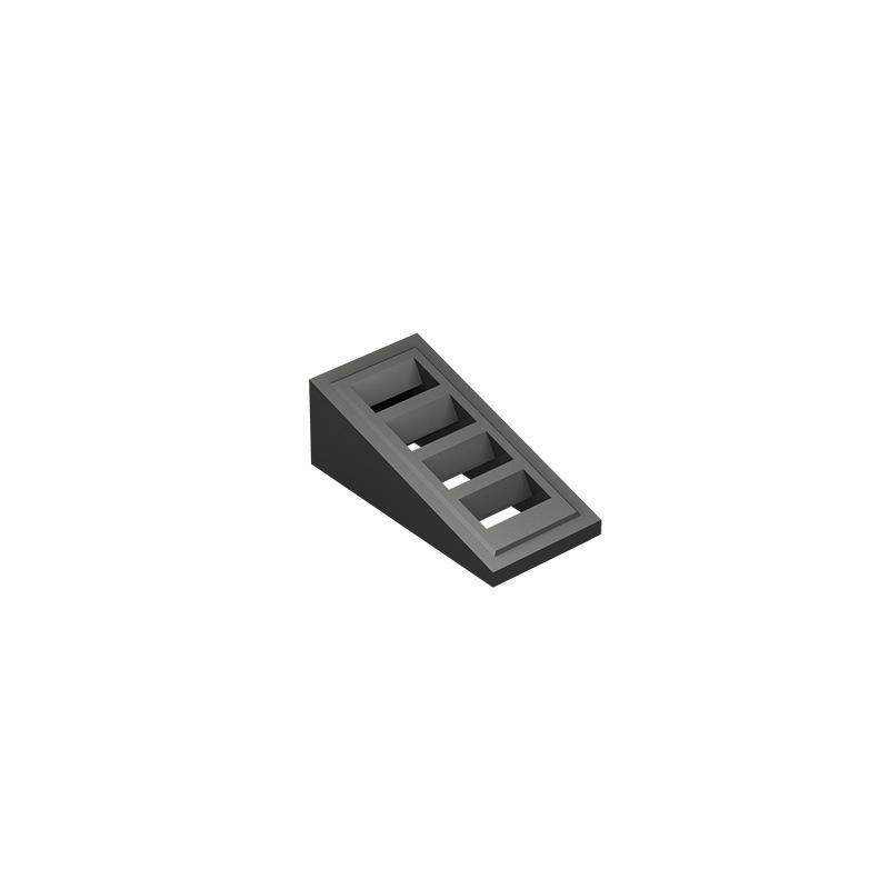 20 шт. MOC Детали для сборки 61409 Скат 18° 2 x 1 x 2/3 с 4 пазами Деталь строительного блока DIY Кирпичи Оптом Модель Образовательная игрушка