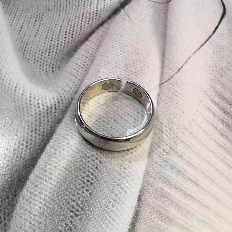 Точечное персонализированное мужское кольцо для здоровья с магнитным полем, гальванизированное розовым золотом