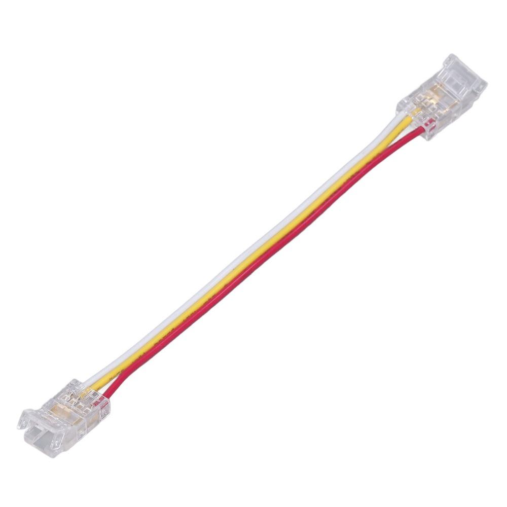 10pcs 3Pin LED Light Strip Connectors 8mm/10mm Light Strip Connectors For Warehouse