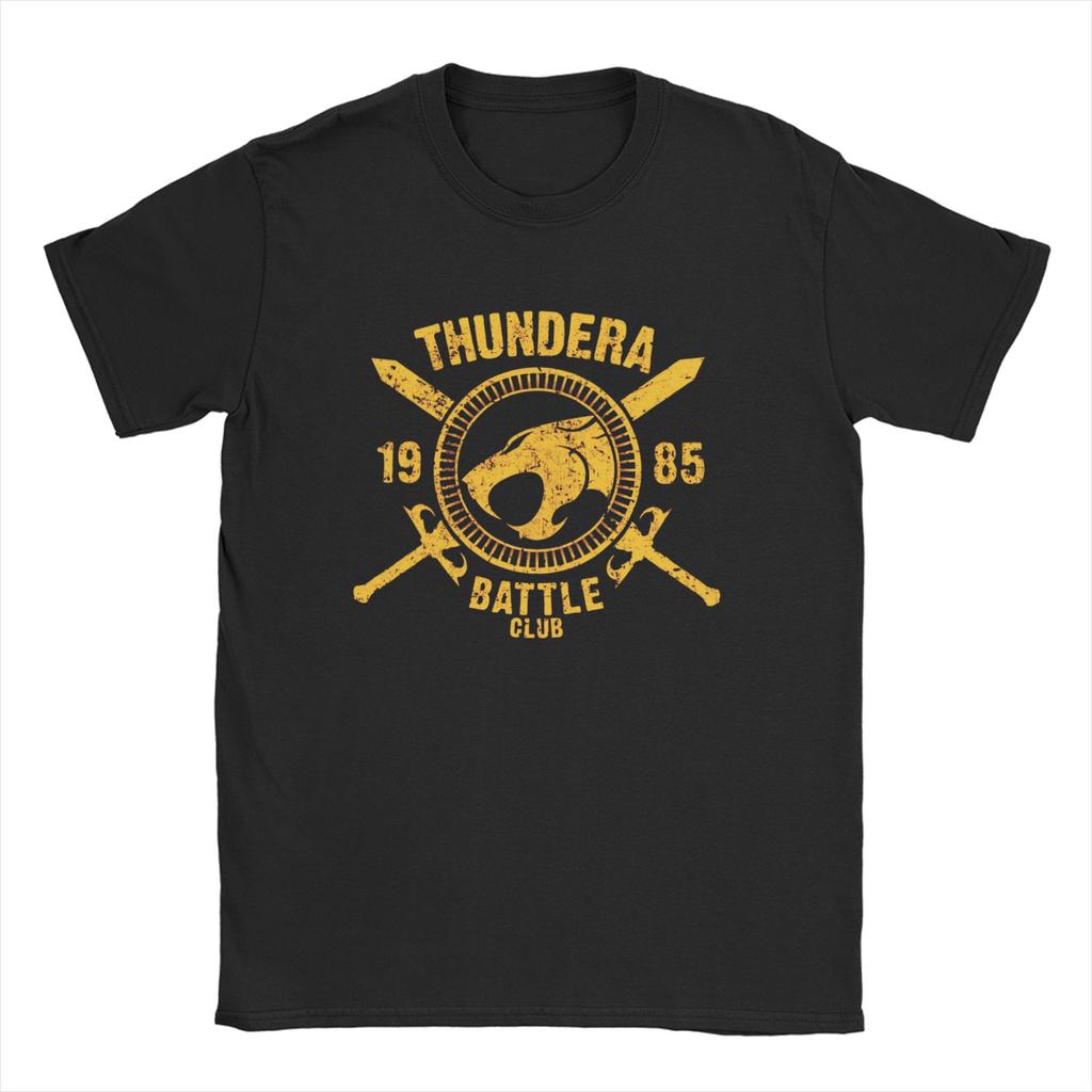 Men Womens ThunderCats T Shirt Panthro Cheetara Tygra 80s Retro Cartoon Pure Cotton Clothes Vintage Tee Shirt Graphic TShirts