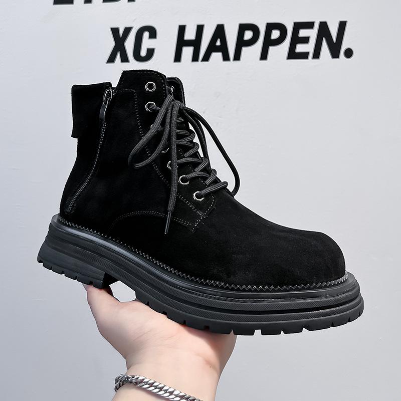 Британские ботинки Мартин осенью и зимой 2024 года, новые, на толстой подошве, универсальные, в стиле ретро, рабочие, взрывные полусапожки 81589-A