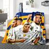 Star Player Kylian Mbappé Blanket Soft Warm Cozy Great for Sofa Office Chair Picnics for All Seasons Playful Design
