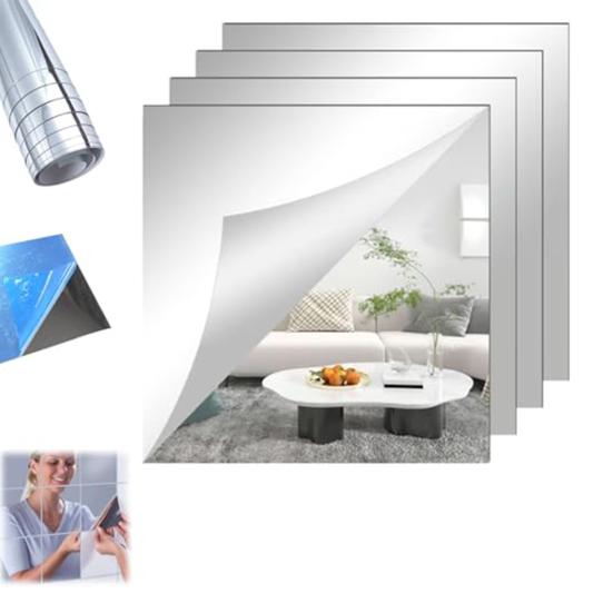 100/200 см мягкое настенное зеркало водонепроницаемое самоклеящееся зеркало на всю длину тела небьющееся украшение для гостиной спальни ванной комнаты зеркало наклейка