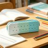 DIY Holes Stationery Storage Bag Large Capacity Silicone Pen Bag  School Supplies