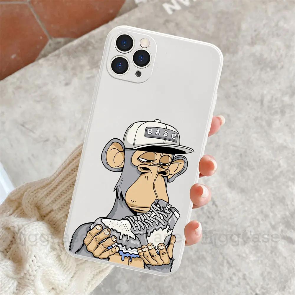 NFT Ape Phone Case For iPhone 11 12 13 14 15 16 Pro Max SE 7 8 Plus X XS XR Sports Brand Sneaker Mobile Case