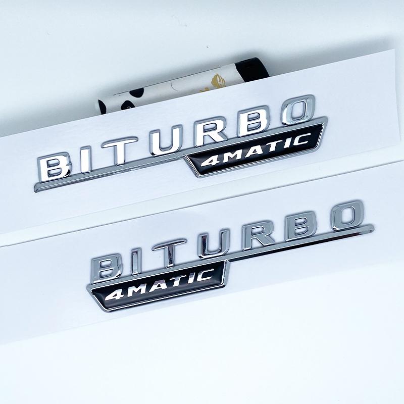 3D Flat Fo Turbo BITURBO V8 BITURBO 4MATIC 4MATIC+ V8 V12 BITURBO Plus Шильдик для крыла автомобиля Benz GT Боковая наклейка