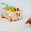 Монтессори деревянная ферма головоломка игрушка для детей 1 2 3 лет красочная морковка урожай игра с червяками рыб магнитная ловля занятие образовательное обучение