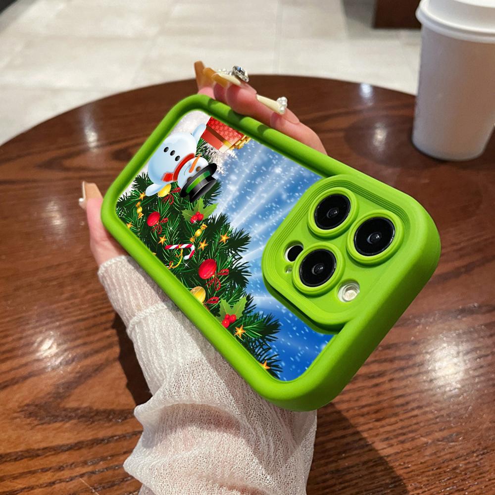 N118 Новогодний Веселый Рождественский дизайн Мягкие чехлы для телефонов Angel Eyes для iPhone 16 15 14 13 11 Pro Max 8 7 6s Plus 12 mini XR XS Max SE Противоударный чехол