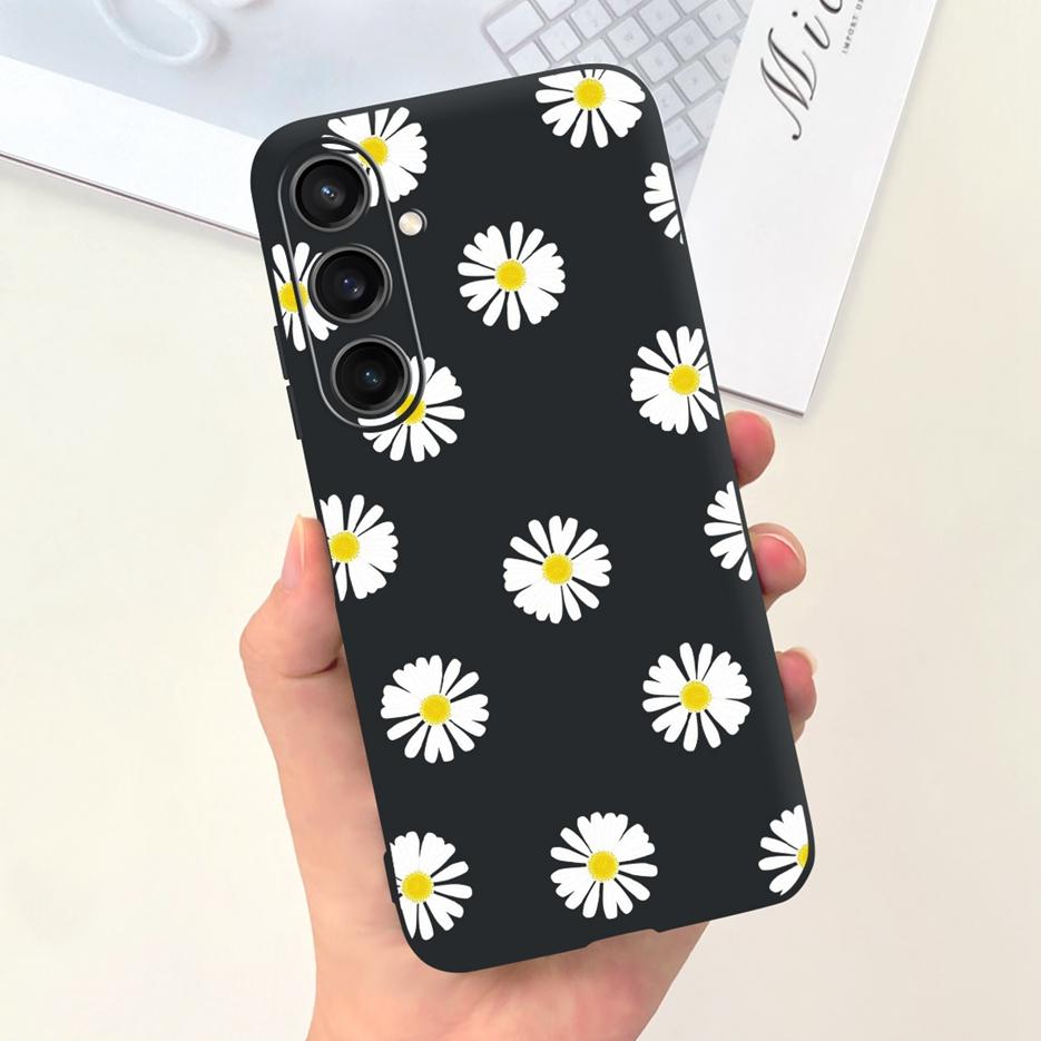 Чехол для Samsung Galaxy A55 Красивый мультяшный дизайн Девочки Подсолнух Мягкий ТПУ Чехол для телефона Для Samsung A15 A25 A35 A55 5G Fundas Coque