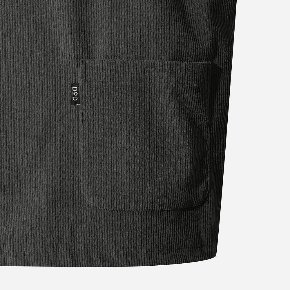 Вельветовый анорак Dod Grainfield с полумолнией (D.Угольно-серый)