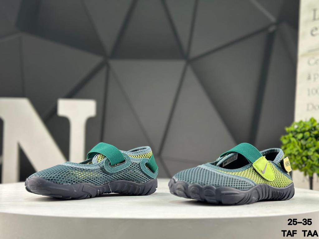 Nike Kids Mary Jane Mesh Water Shoes, Toddler Anti-slip Velcro Closed Toe Beach Swim Sandals TAF TAA
