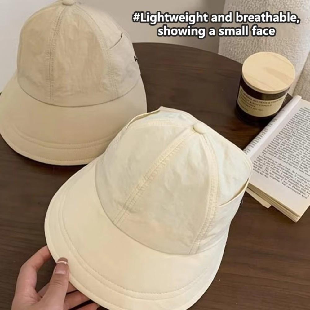 Breathable Outdoor Sun Hat Foldable UV Protection Visors Summer Fisherman Ponytail Caps