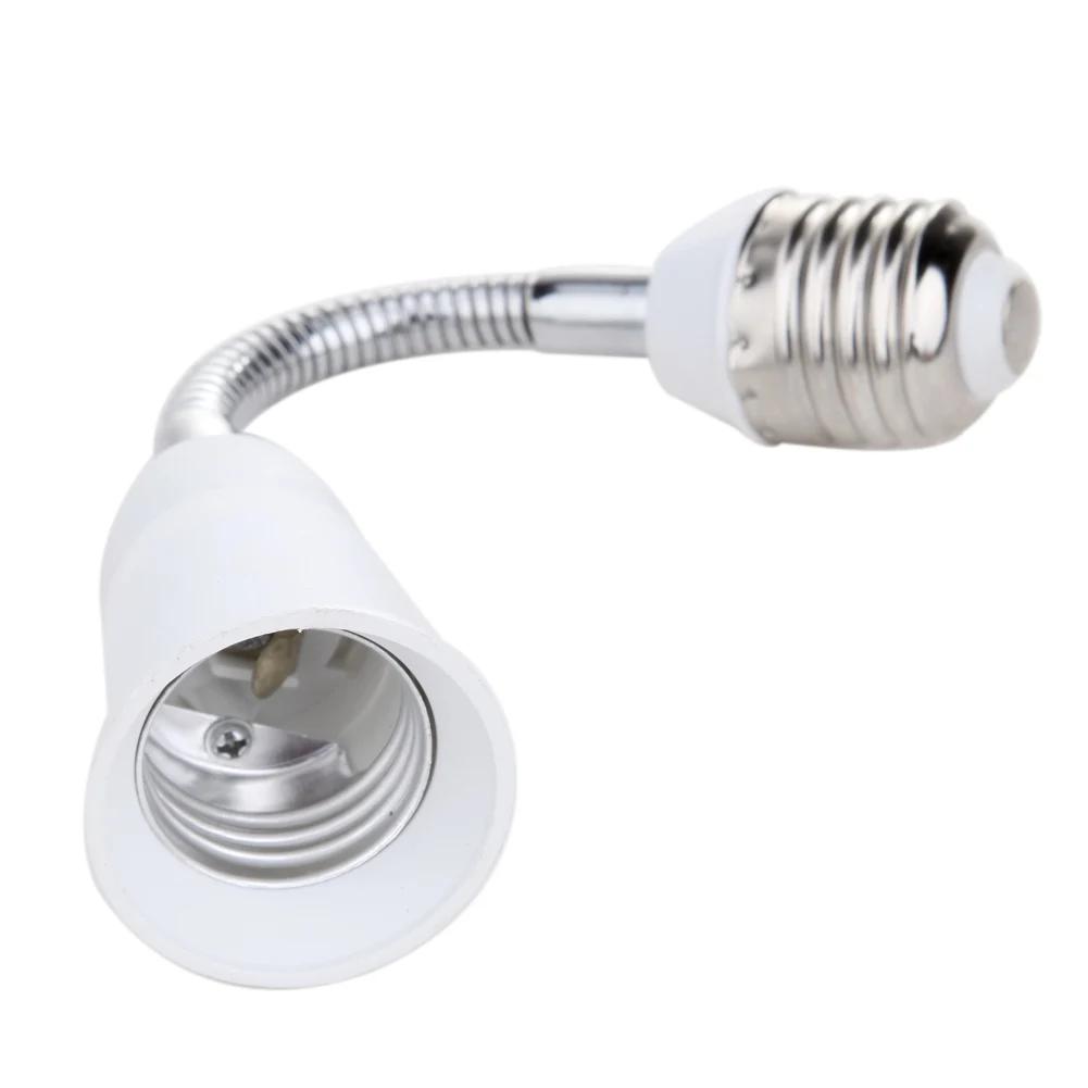 20/30/40/60cm Flexible E27 to E27 LED Bulb Lamp Rotating Base Lamp Holder Converter Conversion Socket Screw Base Adapter