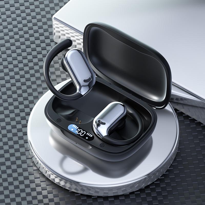 Беспроводные Bluetooth-наушники M74 с открытым дизайном: Беспроводные наушники-вкладыши с шумоподавлением для спорта с цифровым дисплеем