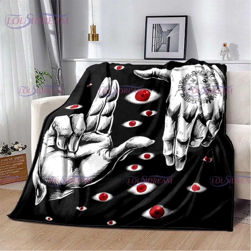 Одеяло серии аниме «Хеллсинг», одеяло с принтом «Алукард», мягкое покрывало, пляжное теплое дорожное покрывало для детей, подарок для мальчиков и девочек