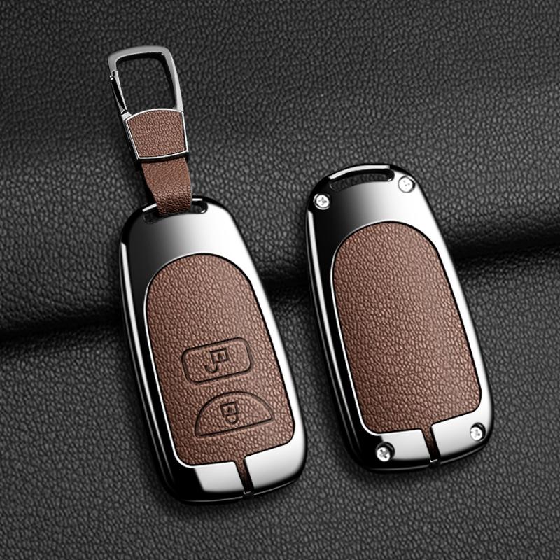 Suitable Car Key Case Cover Holder For Hyundai Kia Tucson Sonata Santa FE Carens 2/3buttons Remote Key Protective Accessories
