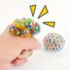 Rainbow Bead Squishy Stress Ball - Fidget Sensory Sticky Toy, Stress Relief for Adults, Perfect Party Favors & Gifts