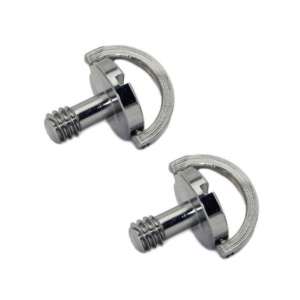 Screw Adapter For DSLR Silver Quick Release Tripod Screw 1/4 Inch Screw Camera Screw D-Ring Screw