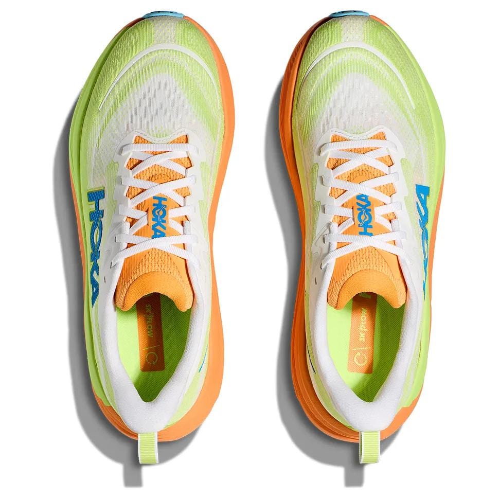 HOKA One One Низкие беговые кроссовки мужские Зеленый Оранжевый 1155111-fsts