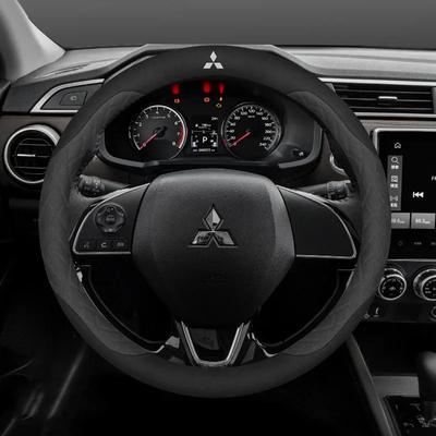 Для Outlander Pajero Asx Colt Lancer Delica Evolution L200 Triton RALLIART Противоскользящая замшевая оплетка на руль автомобиля