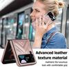 Модный кожаный чехол для телефона с кольцевым кронштейном для Samsung Galaxy Z Flip 5 Case Z Flip 4 Case Z Flip 3 Складной экран Защитный чехол от падения