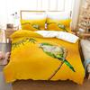 3D Printed Bird Duvet Cover Set for Boys Girls Wild Animal Print Polyester Bedding Set Parrot Series  Duvet Cover Bed Set